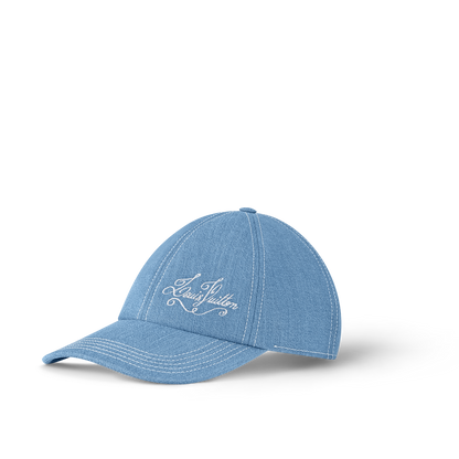 Casquette en denim LV bleu