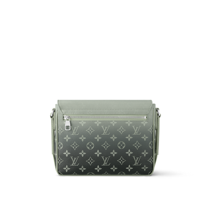 Sac messager Louis Vuitton en toile Monogram Eclipse dégradée vert (vert sauge / kaki)