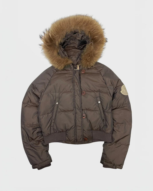 Moncler doudoune capuche à fourrure
