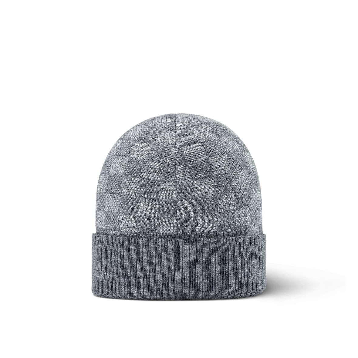 Bonnet et Écharpe Néo Petit Damier Gris