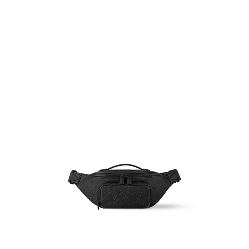 Sac banane Louis Vuitton en cuir Monogram Empreinte noir