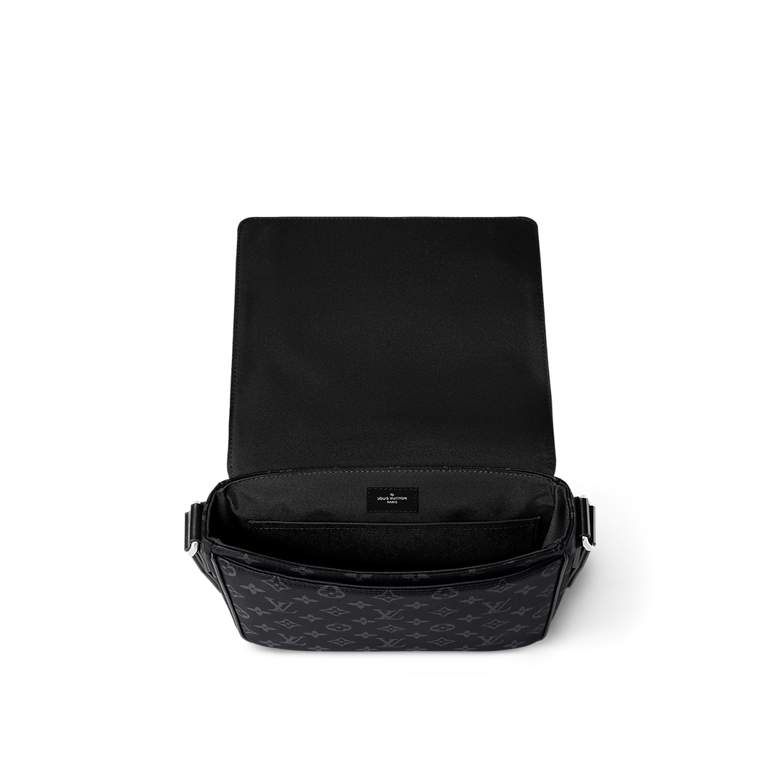 Sac messager Louis Vuitton en toile Monogram Eclipse
