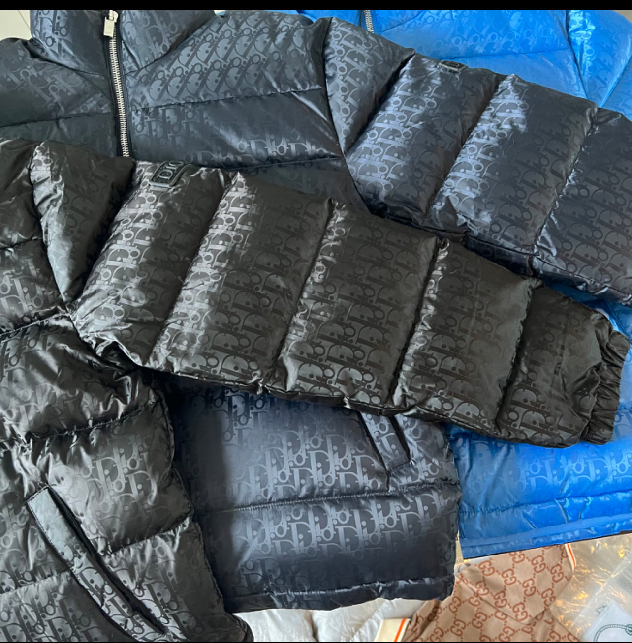 Doudoune CD oblique bleu nuit facture 2023