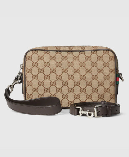 Sac à bandoulière en toile GG petit format