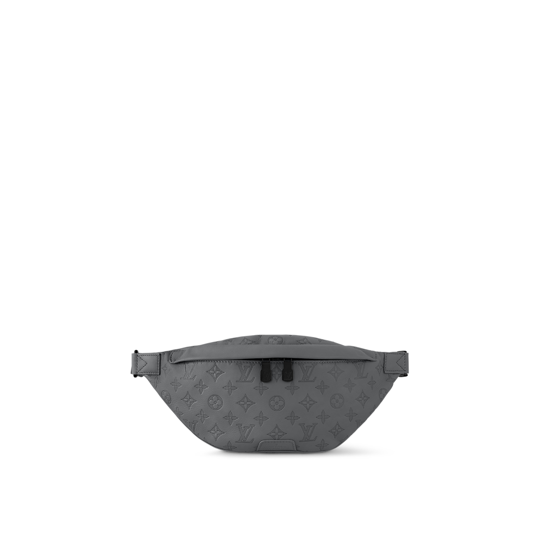 Sac banane Louis Vuitton en cuir Monogram Empreinte gris
