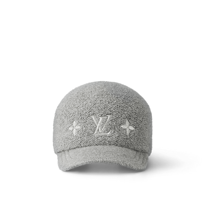 Casquette LV Monogram Shearling Baseball- Gris