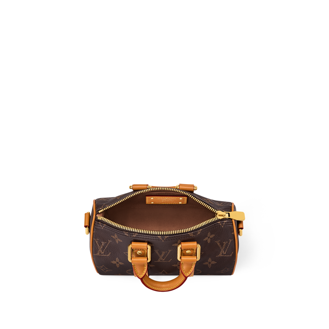 Sac Keepall Bandoulière 25 Louis Vuitton en toile Monogram avec cuir naturel (vachetta)