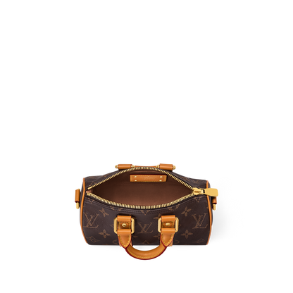 Sac Keepall Bandoulière 25 Louis Vuitton en toile Monogram avec cuir naturel (vachetta)