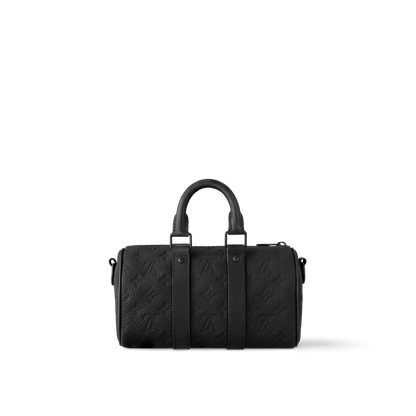 Sac Keepall Bandoulière 25 Noir Cuir
