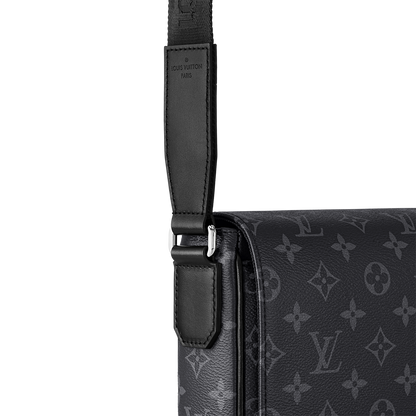 Sac messager Louis Vuitton en toile Monogram Eclipse