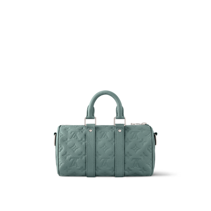 Louis Vuitton Keepall Bandoulière 25 – Monogram Empreinte Vert Sauge (Vert / Kaki)