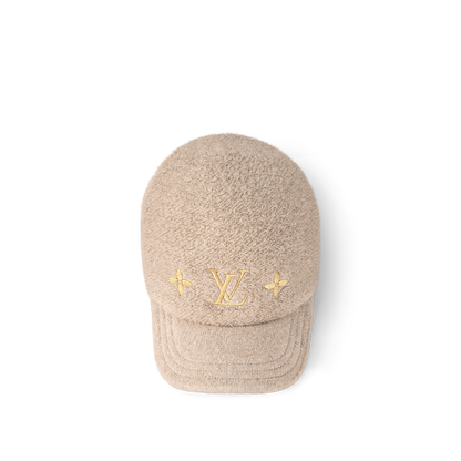 Casquette LV  Monogram Shearling Baseball  – Beige