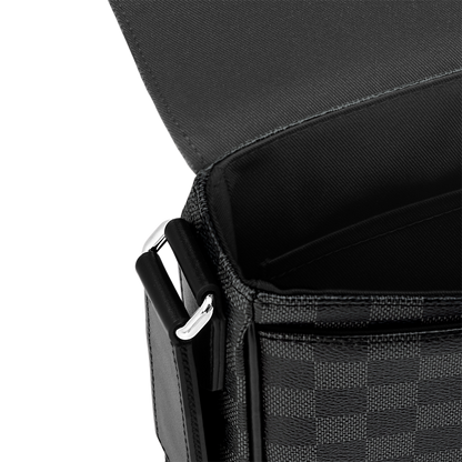 Sac messager Louis Vuitton en toile Damier Graphite