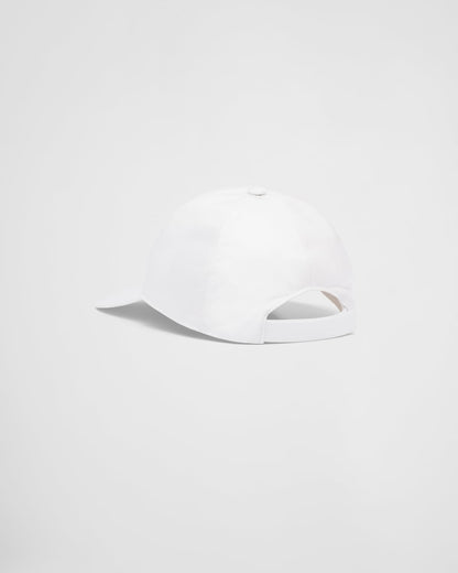 Casquette de baseball Prada en Re-Nylon Blanc