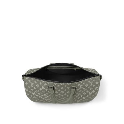 Sac Keepall Bandoulière 50 Louis Vuitton en toile Monogram Eclipse dégradé vert (vert sauge / kaki)