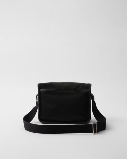 Sac porté épaule en Re-Nylon et cuir Saffiano