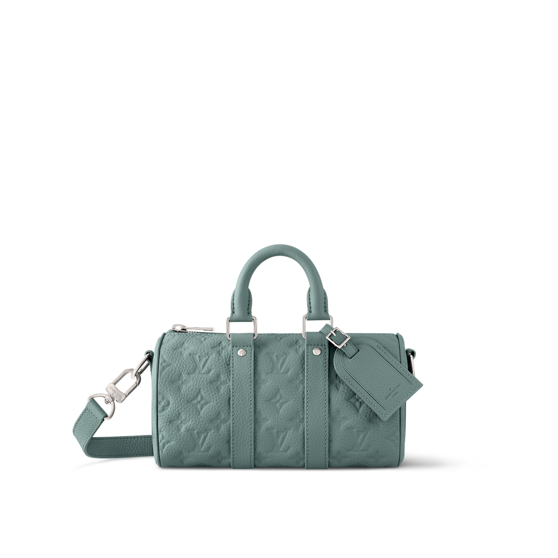Louis Vuitton Keepall Bandoulière 25 – Monogram Empreinte Vert Sauge (Vert / Kaki)