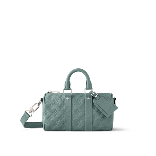 Louis Vuitton Keepall Bandoulière 25 – Monogram Empreinte Vert Sauge (Vert / Kaki)