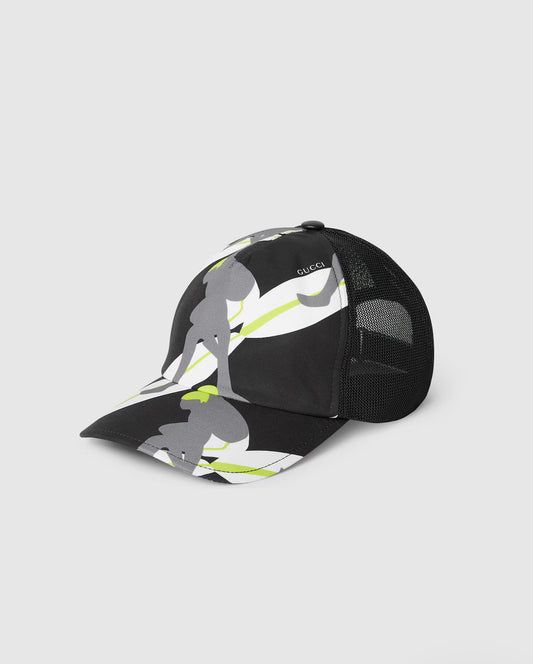 Casquette en toile GG de coton imprimée