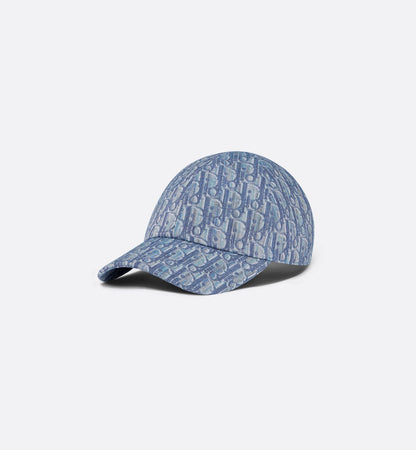 Casquette Dior Oblique bleu