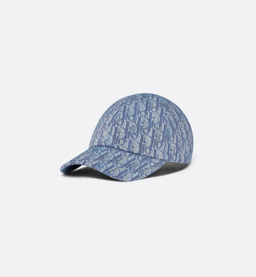 Casquette Dior Oblique bleu