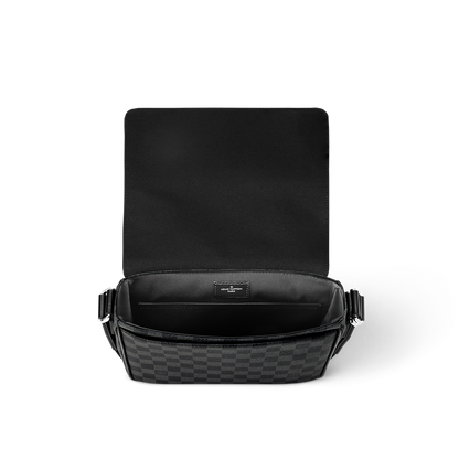 Sac messager Louis Vuitton en toile Damier Graphite