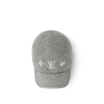 Casquette LV Monogram Shearling Baseball- Gris