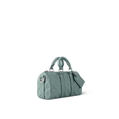 Louis Vuitton Keepall Bandoulière 25 – Monogram Empreinte Vert Sauge (Vert / Kaki)
