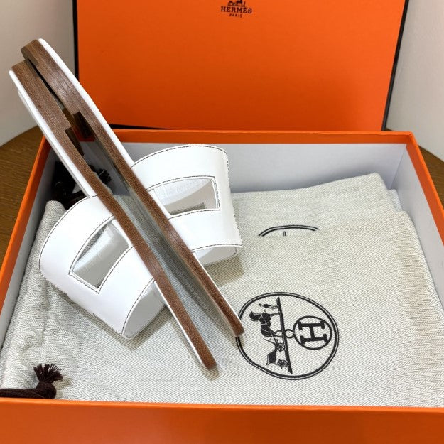 Hermes - Claquettes Blanc