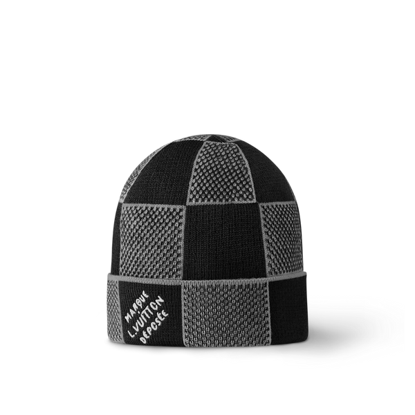 Bonnet et Écharpe Damier Heritage Noir