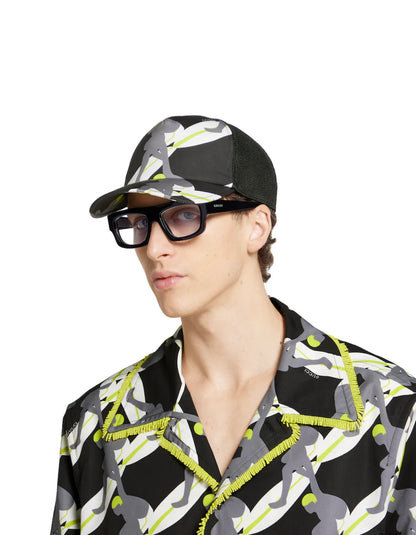 Casquette en toile GG de coton imprimée