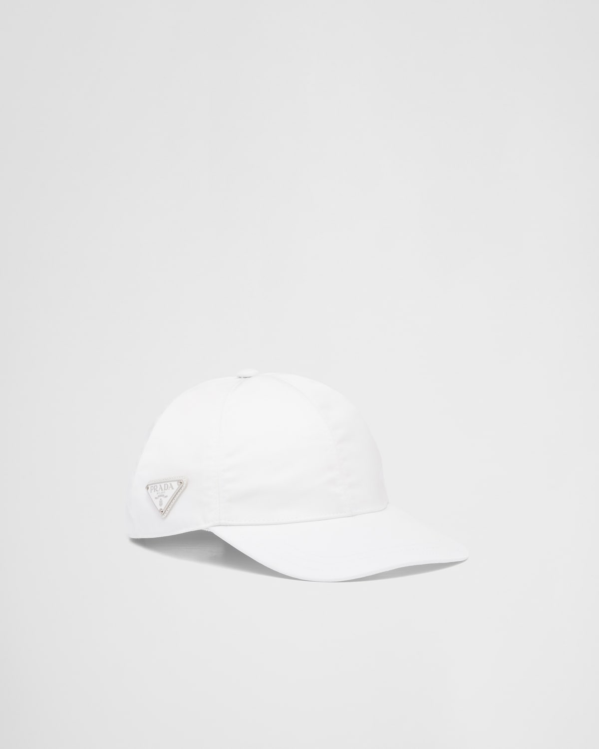Casquette de baseball Prada en Re-Nylon Blanc