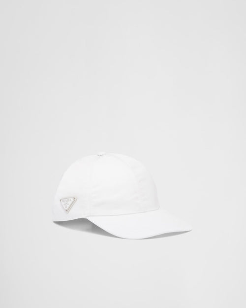 Casquette de baseball Prada en Re-Nylon Blanc