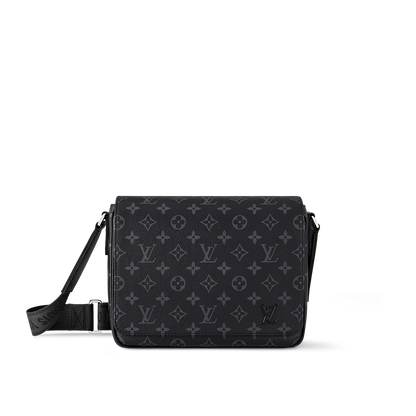Sac messager Louis Vuitton en toile Monogram Eclipse
