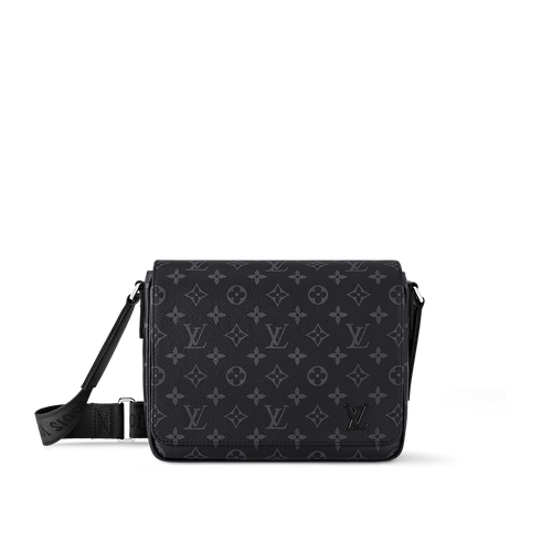 Sac messager Louis Vuitton en toile Monogram Eclipse