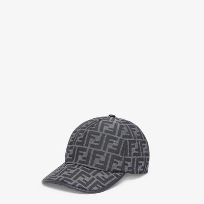 Casquette de baseball en tissu jacquard FF bleu