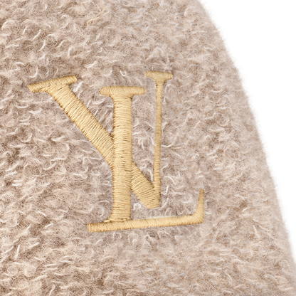 Casquette LV  Monogram Shearling Baseball  – Beige