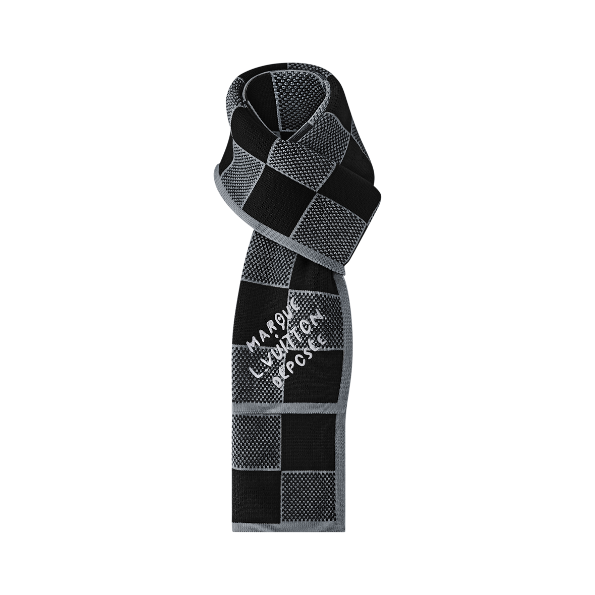 Bonnet et Écharpe Damier Heritage Noir