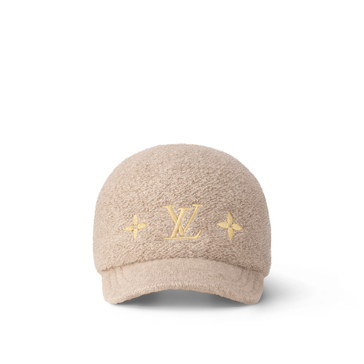 Casquette LV  Monogram Shearling Baseball  – Beige