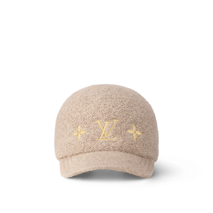 Casquette LV  Monogram Shearling Baseball  – Beige