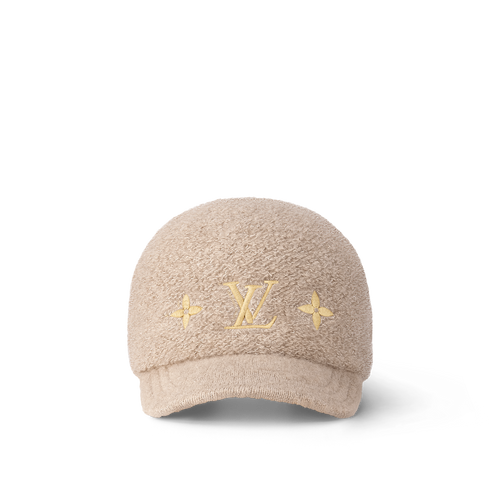 Casquette LV  Monogram Shearling Baseball  – Beige