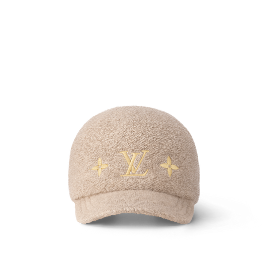 Casquette LV  Monogram Shearling Baseball  – Beige