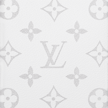 Sac Keepall Bandoulière 50 Louis Vuitton en cuir blanc avec bande centrale Monogram
