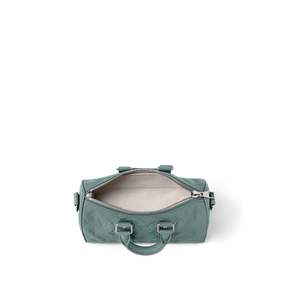 Louis Vuitton Keepall Bandoulière 25 – Monogram Empreinte Vert Sauge (Vert / Kaki)