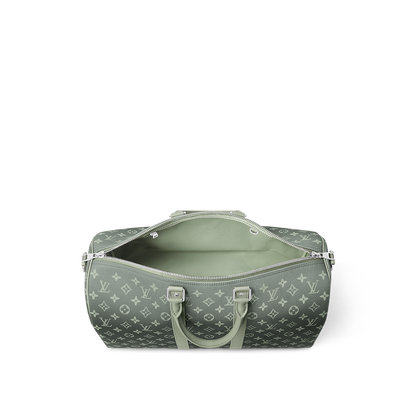Louis Vuitton Keepall Bandoulière 45 – Monogram Eclipse dégradé vert (Vert sauge / kaki)