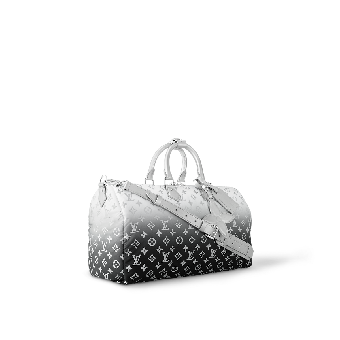 Louis Vuitton Keepall Bandoulière 45 – Monogram Eclipse dégradé gris (Gradient Grey)