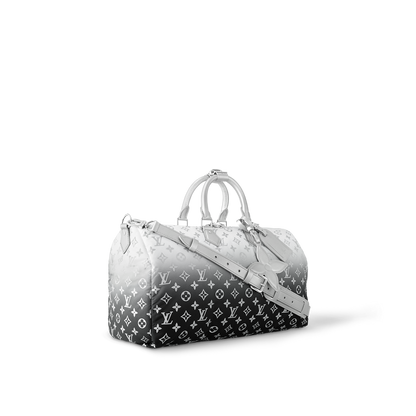 Louis Vuitton Keepall Bandoulière 45 – Monogram Eclipse dégradé gris (Gradient Grey)