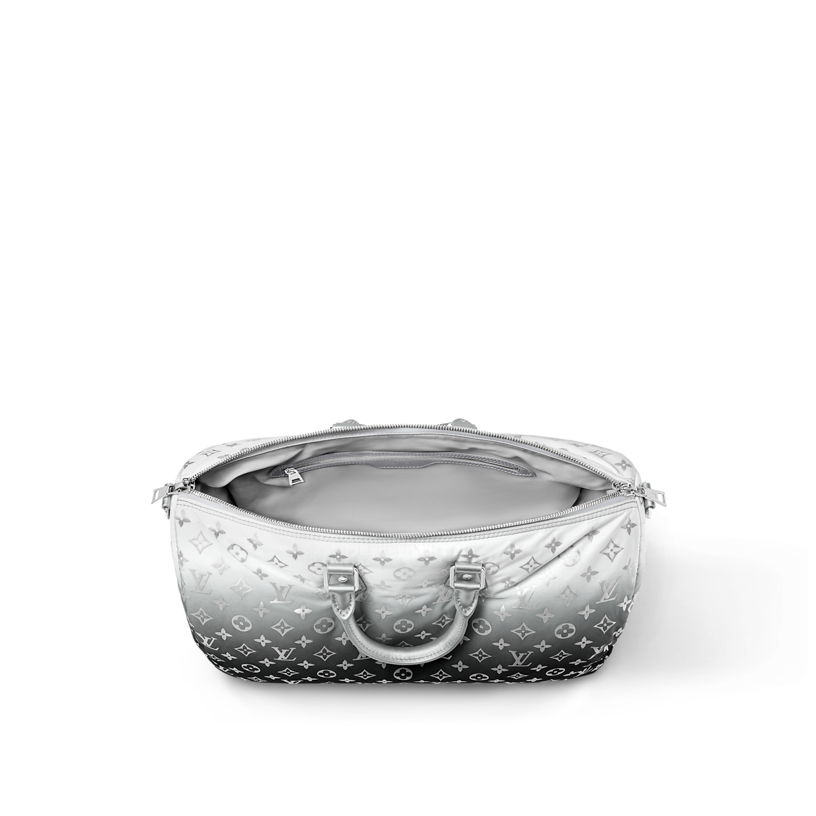 Louis Vuitton Keepall Bandoulière 45 – Monogram Eclipse dégradé gris (Gradient Grey)