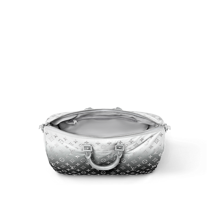 Louis Vuitton Keepall Bandoulière 45 – Monogram Eclipse dégradé gris (Gradient Grey)