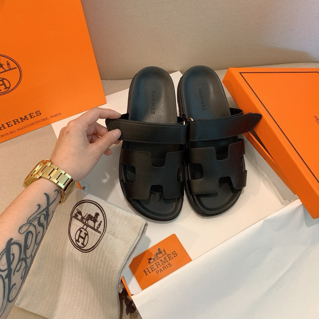 Hermes - Sandales Chypre Noir